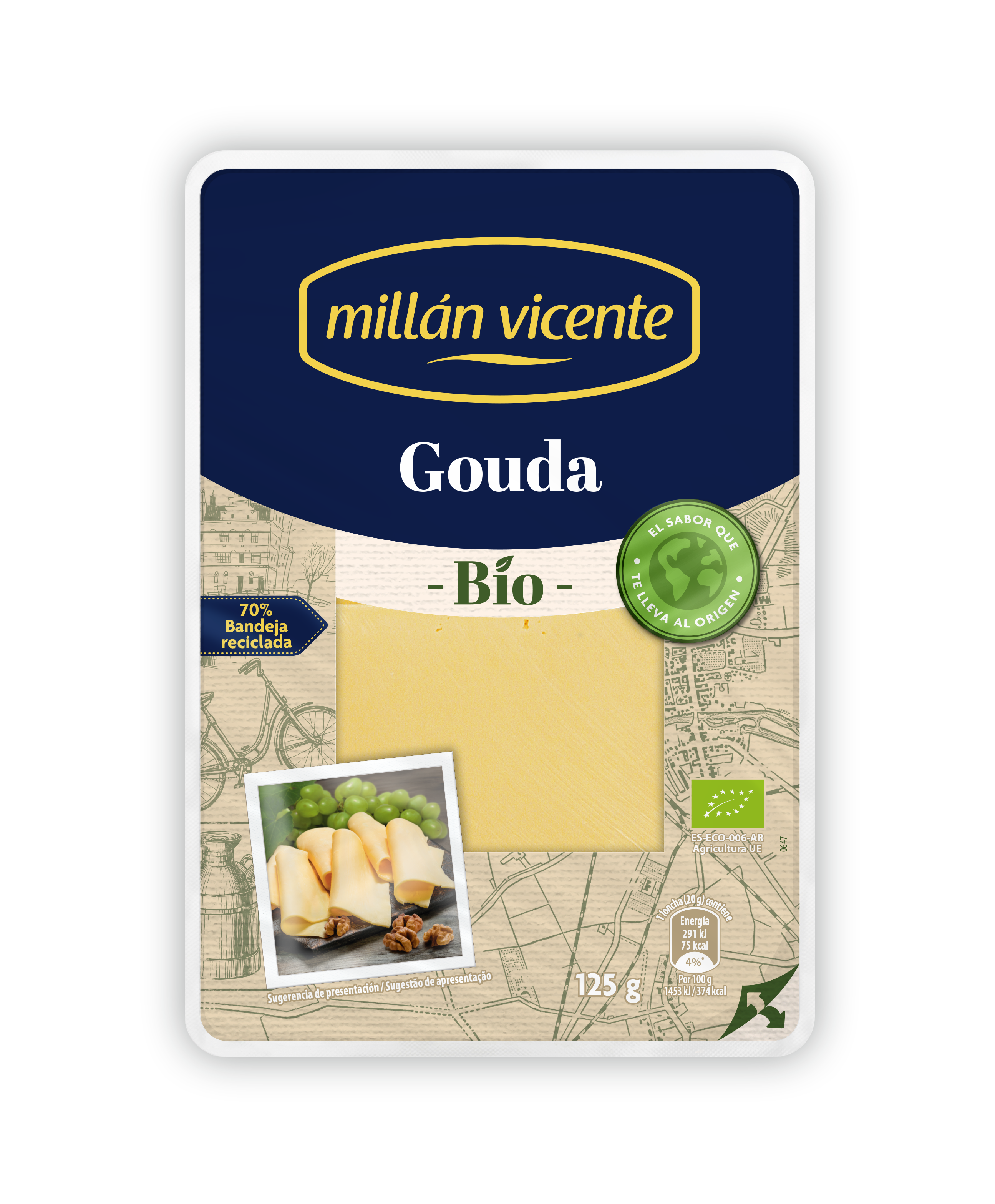 Gouda Lonchas Bio